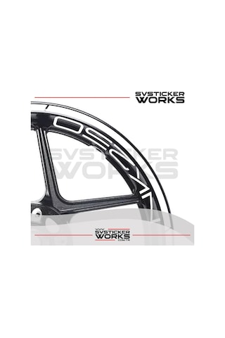 Cfmoto Nk250 Jant Sticker Jant İç Yazı Ve Dış Şerit 24'lü Set Sticker Etiket Diğer
