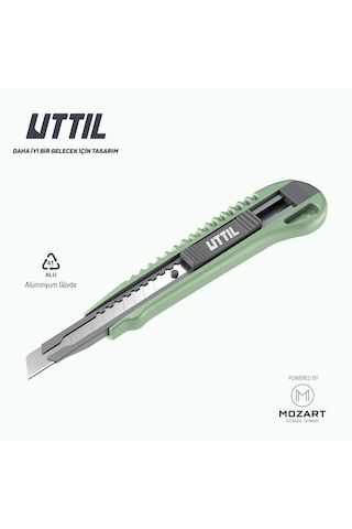 UTTIL Nmuk07 Alüminyum Gövdeli, Standard 9 Mm Metal Maket Bıçağı