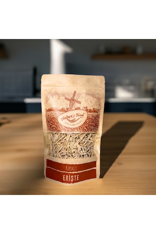 Kepekli Erişte 400gr Kepekli Buğday Unu, Buğday Kepeği, Yumurta, Süt Az Tuzlu