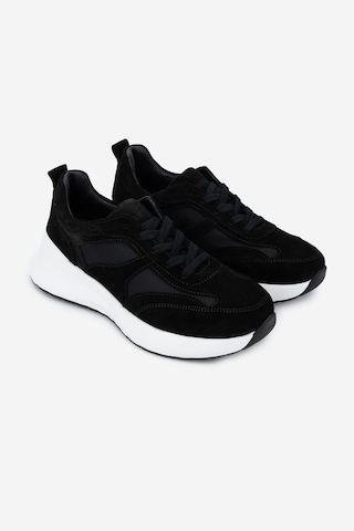 Valmenti Kadın Sneakers & Spor Ayakkabı 1050 05 Bn Ayk Sk24-25 Syh Suet/syh Prst Siyah