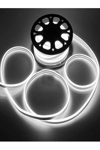 Ledly Neon Led 220v 5mt 220 V Giriş Adaptörü Dahil Beyaz Işık