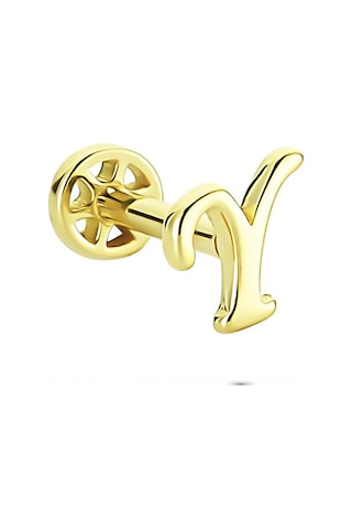 Glorria Altın Y Harfi Tragus Piercing 54507631