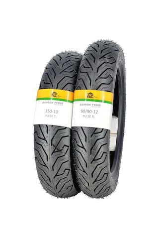 Spontini Lastik Takımı 350-10 Ve 90/90-12 Tl Tubeless - Dubleks