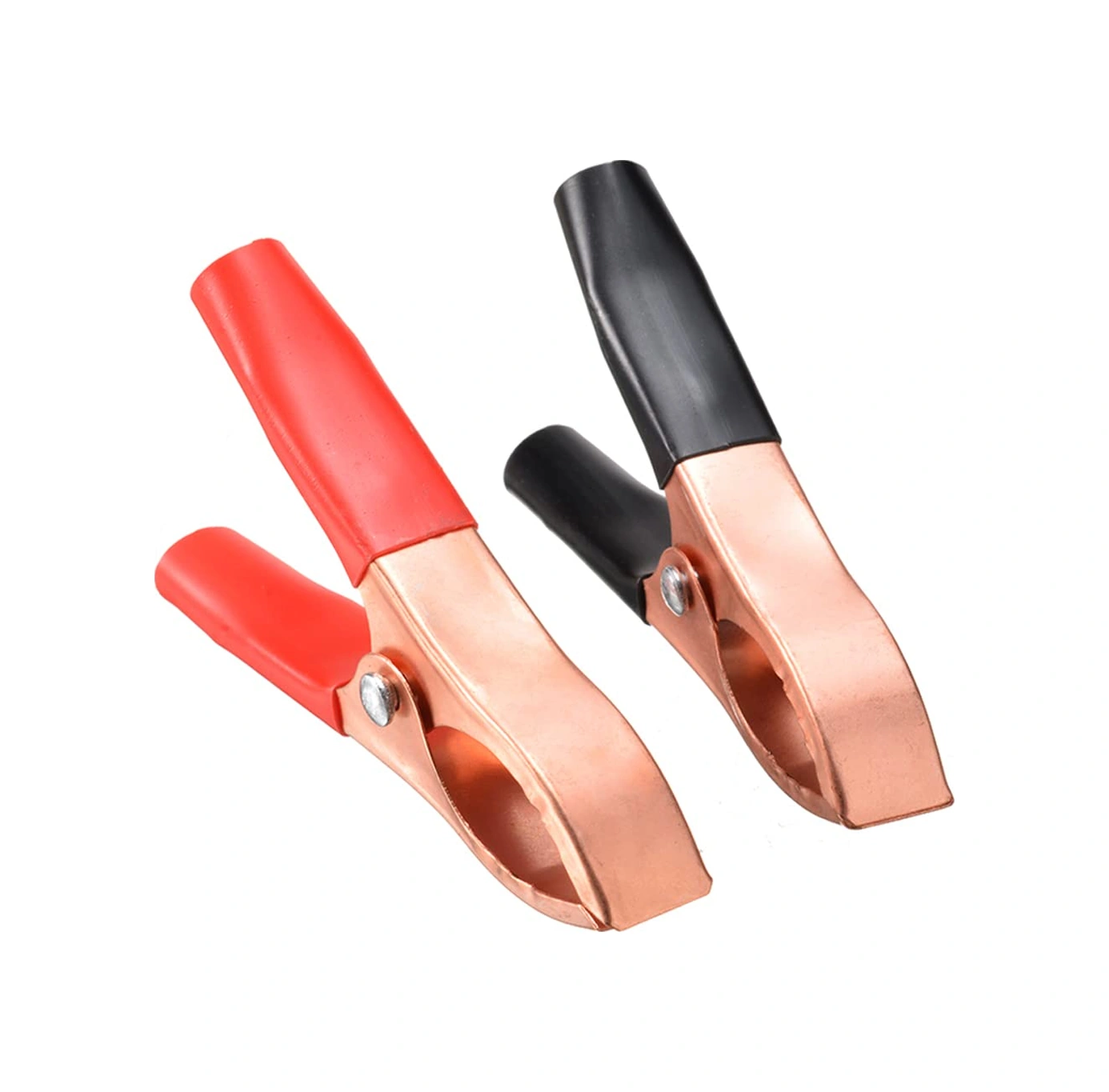 Mini Akü Takviye Batarya Maşası Krokodil Kıskaç Yalıtımlı Siyah Kırmızı 1 Takım Set