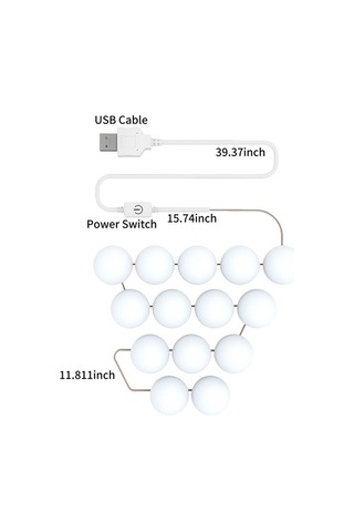 Yulong Geeroyoo 10 Adet Usb Aydınlatmalı 3 Renk Modlu Led Beyaz