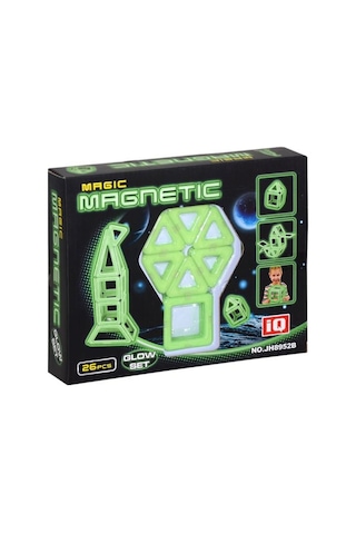 Kzl-jh8952b Kızılkaya. Sihirli Parlayan Manyetik Set 26 Parça.