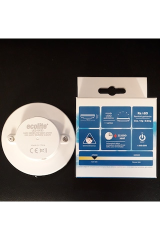 Ecolite 7W Gx53 Led Ampul G.Işığı Sarı Işık