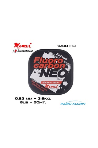Momoi Hi-catch Neo %100 Fc Shock Leader 0.23mm-3.6kg. 50mt.