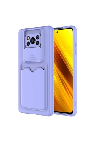 Xiaomi Poco X3 Kılıf Zore Kartix Kartlık Bölmeli Kılıf