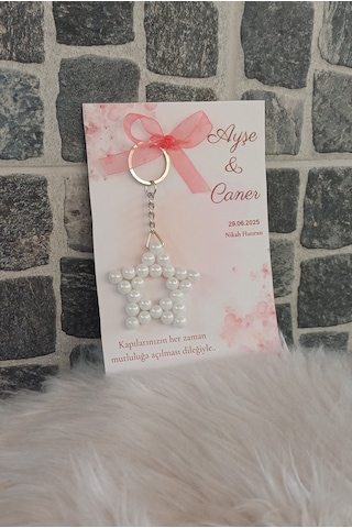 Hediyelik Yıldız Anahtarlık - 25 Adet- Nişan,kına,nikah , Bebek Hatıralık