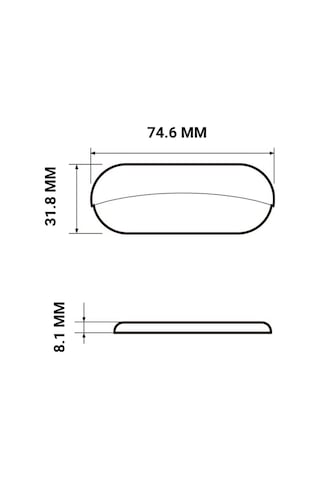 Merdiven Lambası Sıva Üstü Mavi 12v