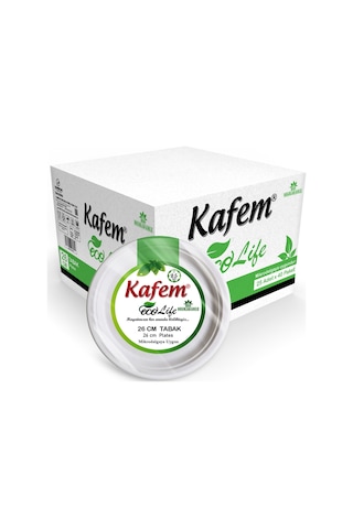 Kafem Ekolojik Karton Tabak 26 CM 25 li x 40 Paket (Koli)