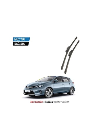 Toyota Auris 2013-2018 2'li Ön Cam Sileceği Sağ Sol Silecek Takımı Muz Silecek