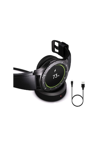 Samsung Galaxy Watch Gear S2/ S3 / S4 İle Uyumlu Usb Manyetik Şarj Kablosu Şarj Istasyonu