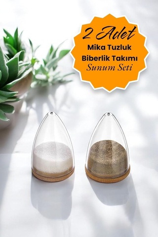 Mithra Life 2 Adet Altlıklı Silikon Kapaklı Mika Baharatlık Tuzluk Biberlik Seti Mıt1153 Sku: Smg8690010237521 Açık Bej