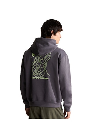 The North Face U Nse Slopes Relaxed Hoodıe - Graphıc Unisex Outdoor Sweatshirts Nf0a8ja7rhı1 Gri