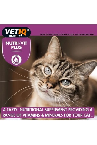 Vet Iq Nutri-Vit Plus For Cats&Kittens Kediler İçin Vitamin & Mineral Takviyesi 70 Gr