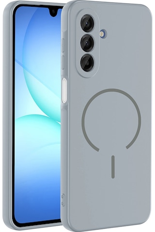 Adige Samsung Uyumlu Galaxy A17 Kılıf Silikon Meta Araç Tutucu Özellikli