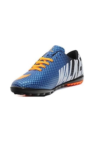 Walked 401-25 Çocuk Halı Saha Krampon Mavi Turuncu 31-35 Mavi