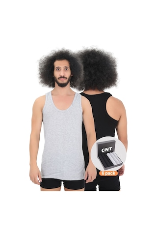 Cnt Erkek Atlet Pamuklu Basic 6'lı Premium Paket Karışık3 Karışık3