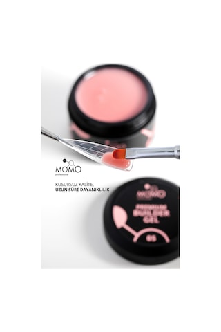 Momo Professional Premium Builder Gel Protez Tırnak Jeli No.05 Şeftali 10 gr