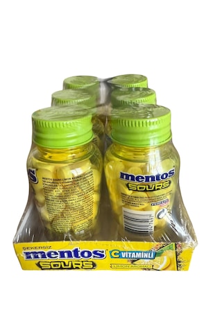 Mentos Sours C Vitaminli Limonlu Sakız 49 G 6 Adet