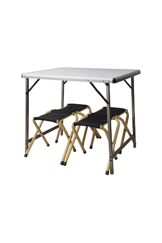 Nurgaz Campout Katlanır Kamp Masa Tabure Seti