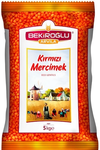Bekiroğlu Arvila Kırmızı Mercimek 5 KG