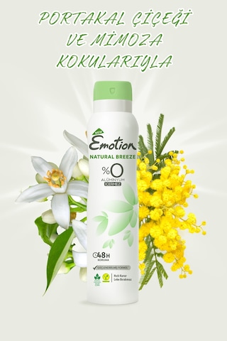 Natural Breeze Kadın Alüminyumsuz Vegan Deodorant 3x150ML Hızlı Kurur, Leke Bırakmaz