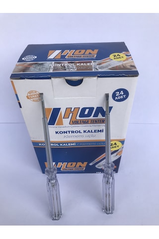 Hon Çelik Düz Uçlu Kontrol Kalemi Paket 24 Adet