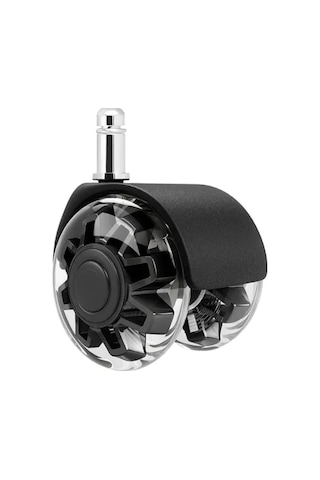 Premium Sessiz Ofis Koltuğu Tekerleği,5 Adet,11mm Standart Ölçü, 50mm Çap,siyah, Sessiz Hareket Diğer