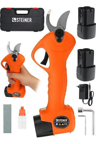 Steiner 128 Vf 10 Ah Kömürsüz Motor Akülü Bağ Makası Çantalı Trnc