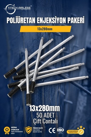 Poliüretan Enjeksiyon Pakeri 13x280mm 50 Adet A30