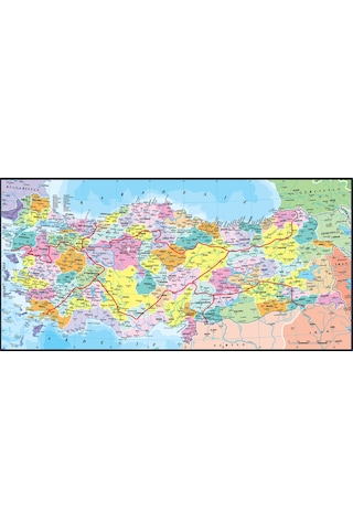 Anatolian 110 Parçalık Eğitici Puzzle - Türkiye Haritası İller 7401