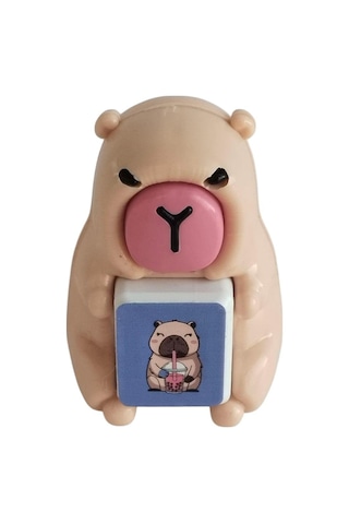 Standlı Capybara İkili Figür Oyuncak