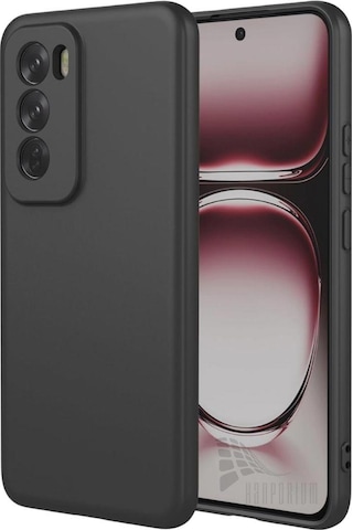 Oppo Reno 12 Pro 5G Uyumlu Silikon Kılıf - Kamera Korumalı Esnek Pastel Renk Kapak - Siyah