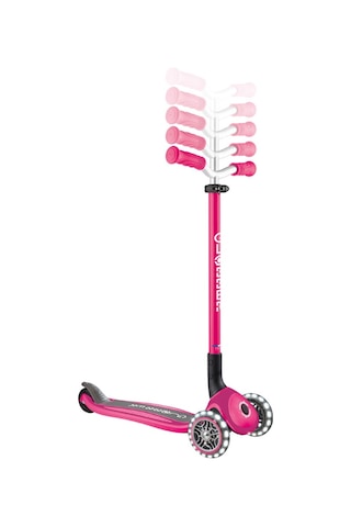 Globber Master Işıklı Katlanabilir Scooter - Fuşya Fuşya