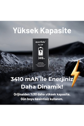 Morfide Apple Uyumlu iPhone 8 Plus 3410mah Yüksek Amper Batarya