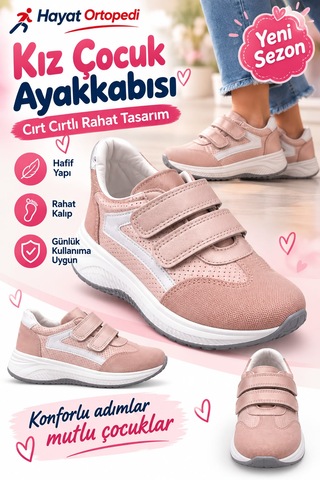 Özpınarcı Derive Confort Spor Ayakkabı Pudra