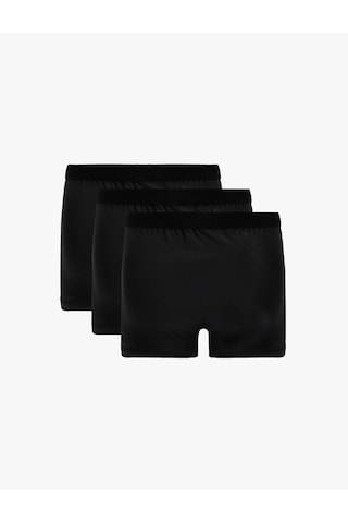 Koton Pamuklu Basic 3'lü Boxer Seti Siyah 6slm90044mk Siyah