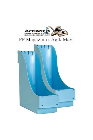 Plastik Magazinlik Açık Mavi 2 Adet Plastik Kutu Klasörü Magazinlik A4 Dosya Ve Masa Düzenleyici Sınıf Ev Ofis