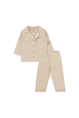 Civil Baby Basic 6-18 Ay Pijama Takımı - Kahverengi Taba