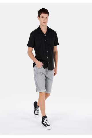 Colin's Colins Regular Fit Orta Bel Erkek Gri Jean Şort Cl1069538 Q1.v1 Dn43514 Denim