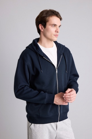 Defacto Relax Fit Kapüşonlu İçi Yumuşak Tüylü Kanguru Cepli Fermuarlı Sweatshirt D7599ax26aunv64 Lacivert-nv64