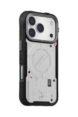 Apple Uyumlu iPhone 17 Pro Max  Kılıf M-safe Şarj Özellikli Airbag Tasarımlı Skinarma Vigor Kapak Beyaz Beyaz