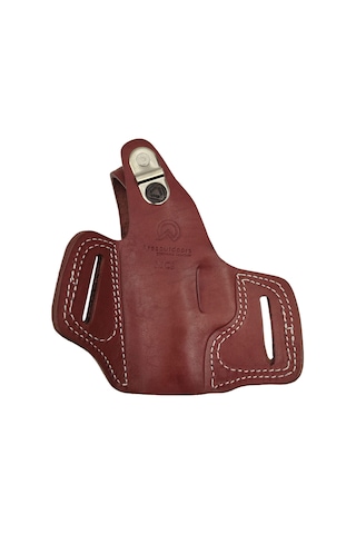 Canik Mete Mc9 İçin Uyumlu Tam Kelebek Kemer Dışı Atkılı Kahverengi Silah Kılıfı