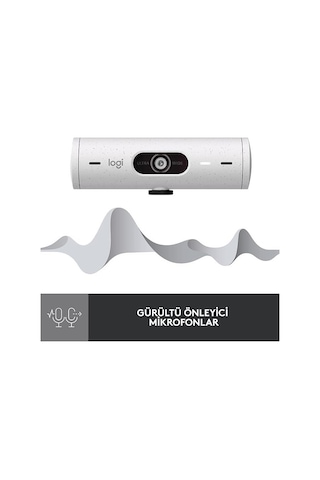 Logıtech Brıo 500 Full HD Webcam Beyaz