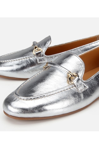 Hotiç Kadın Deri Lame Metalik Klasik Loafer 01ayh321350a210 01ayh321350a210