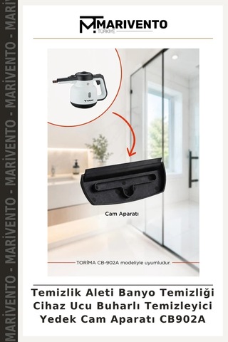 Temizlik Aleti Banyo Temizliği Cihaz Ucu Buharlı Temizleyici Yedek Cam Aparatı Cb902a
