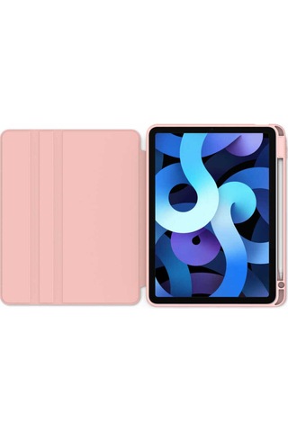 Apple İpad Air 11 2025 M3 Kılıf Dönebilen Standlı Tasarımlı A+ Kalite Silikon Kapak Kapaklı Kılıf